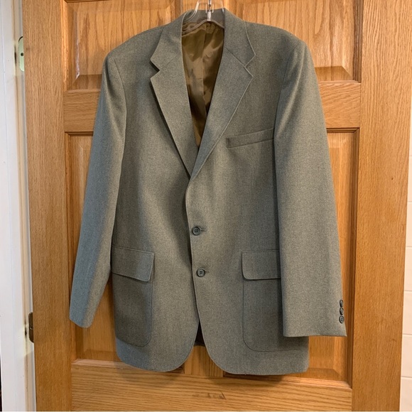 Levi's Other - Vintage Levis Sports Coat Mens 40R Gray Blazer Action Suit Wrinkle Free Western